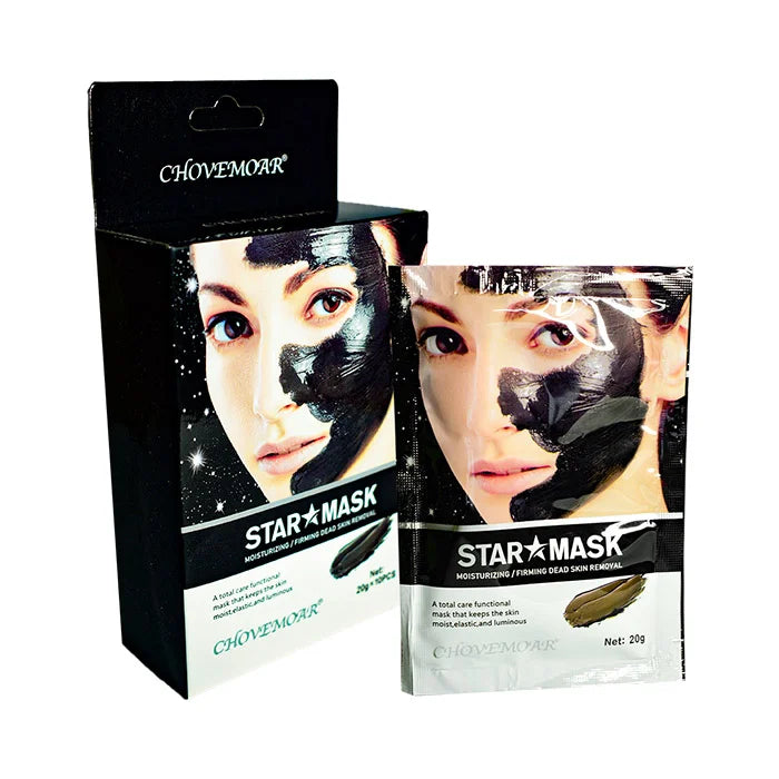 Mascarilla facial, removedor de puntos negros, exfoliante Chovemoar Star Mask