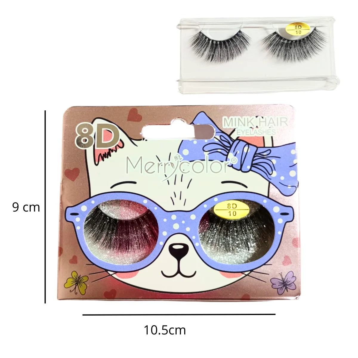 Pestañas postizas Merry Color 8D Mink hair eye lashes.