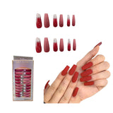 Set 24 Piezas Uñas Postizas Largas Nail fairy premium series