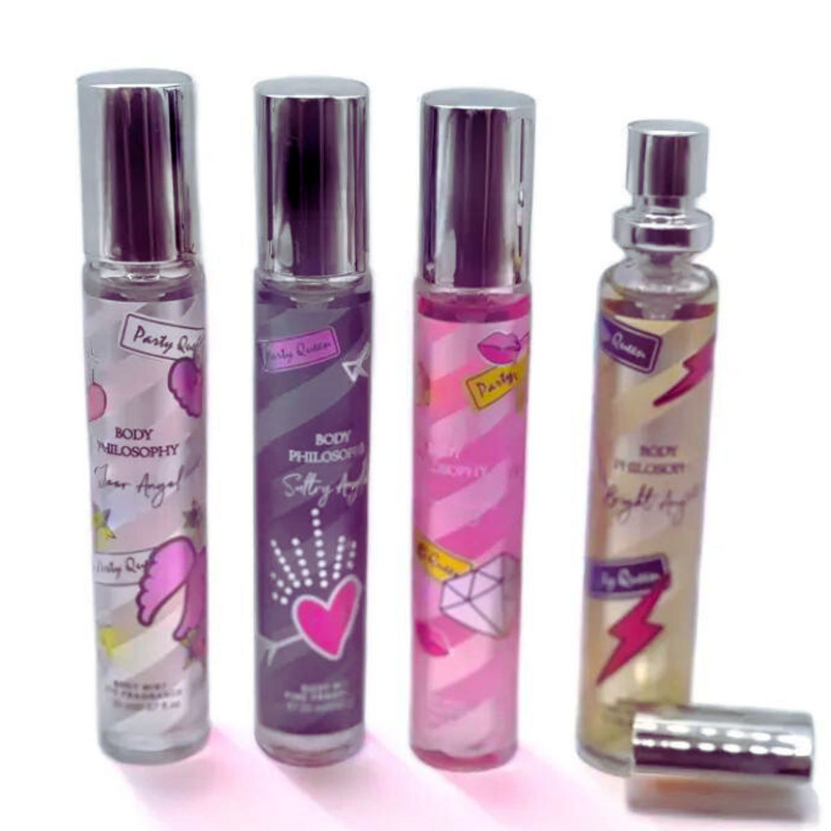 Set de 4 Perfumes 20 ml diferentes aromas, fragancias de bolsillo PINK IS SWEET